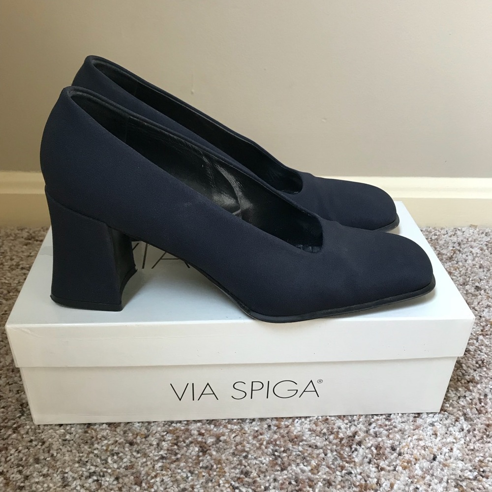 Via Spiga Pumps Navy - Picture 1 of 3